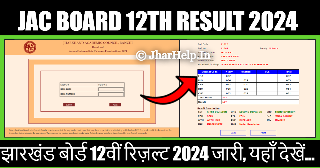 jac 12th result