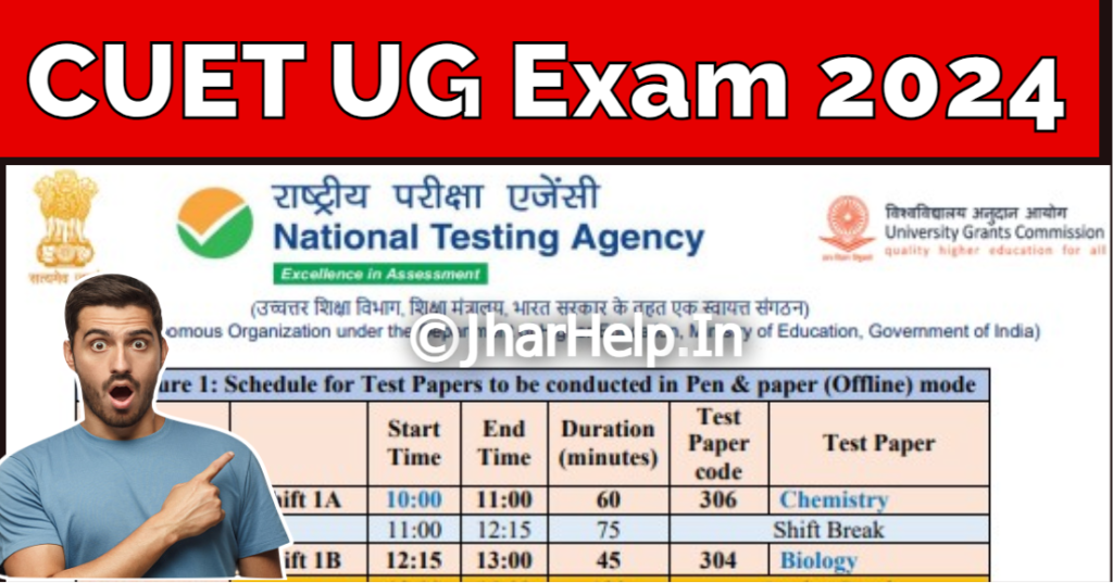 CUET UG Exam Schedule 2024