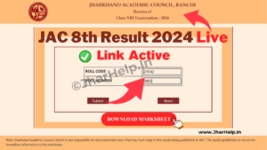 JAC 8th Result 2024