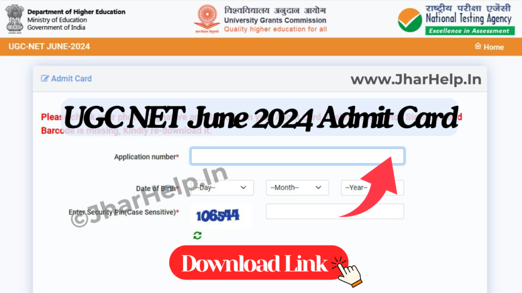 UGC NET June Admit Card 2024